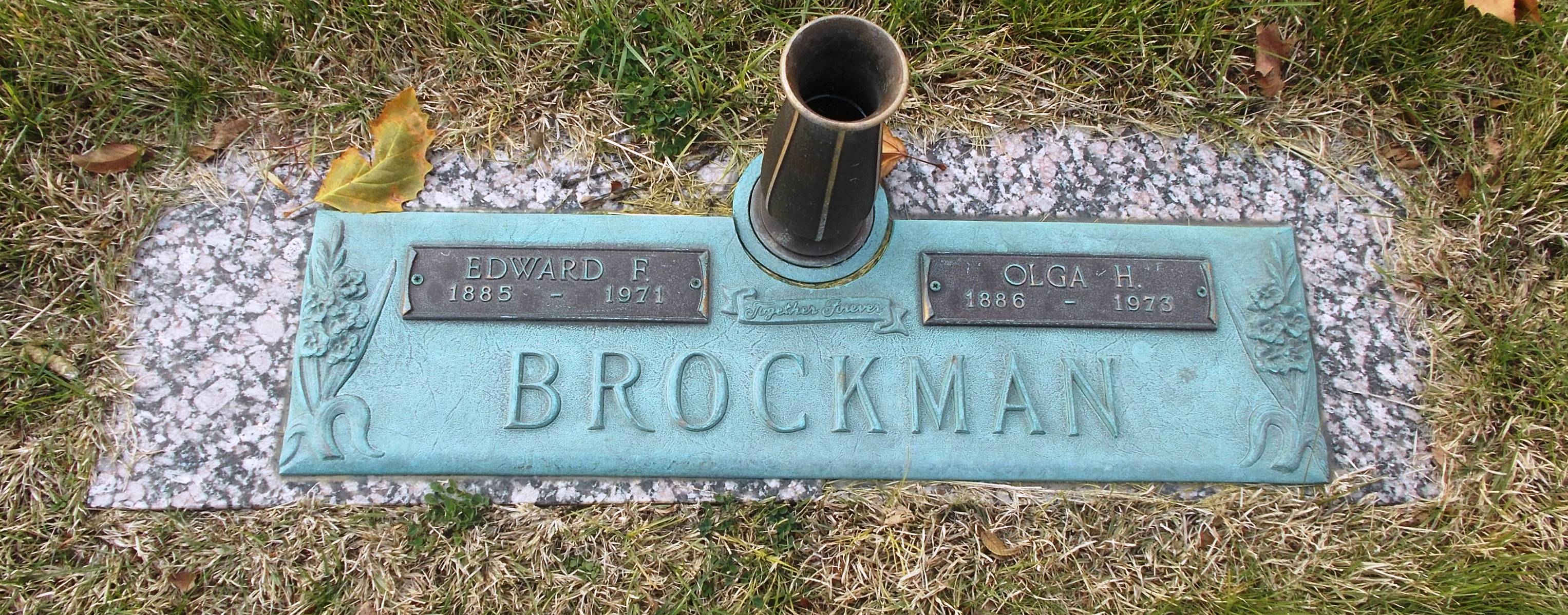 Edward F Brockman