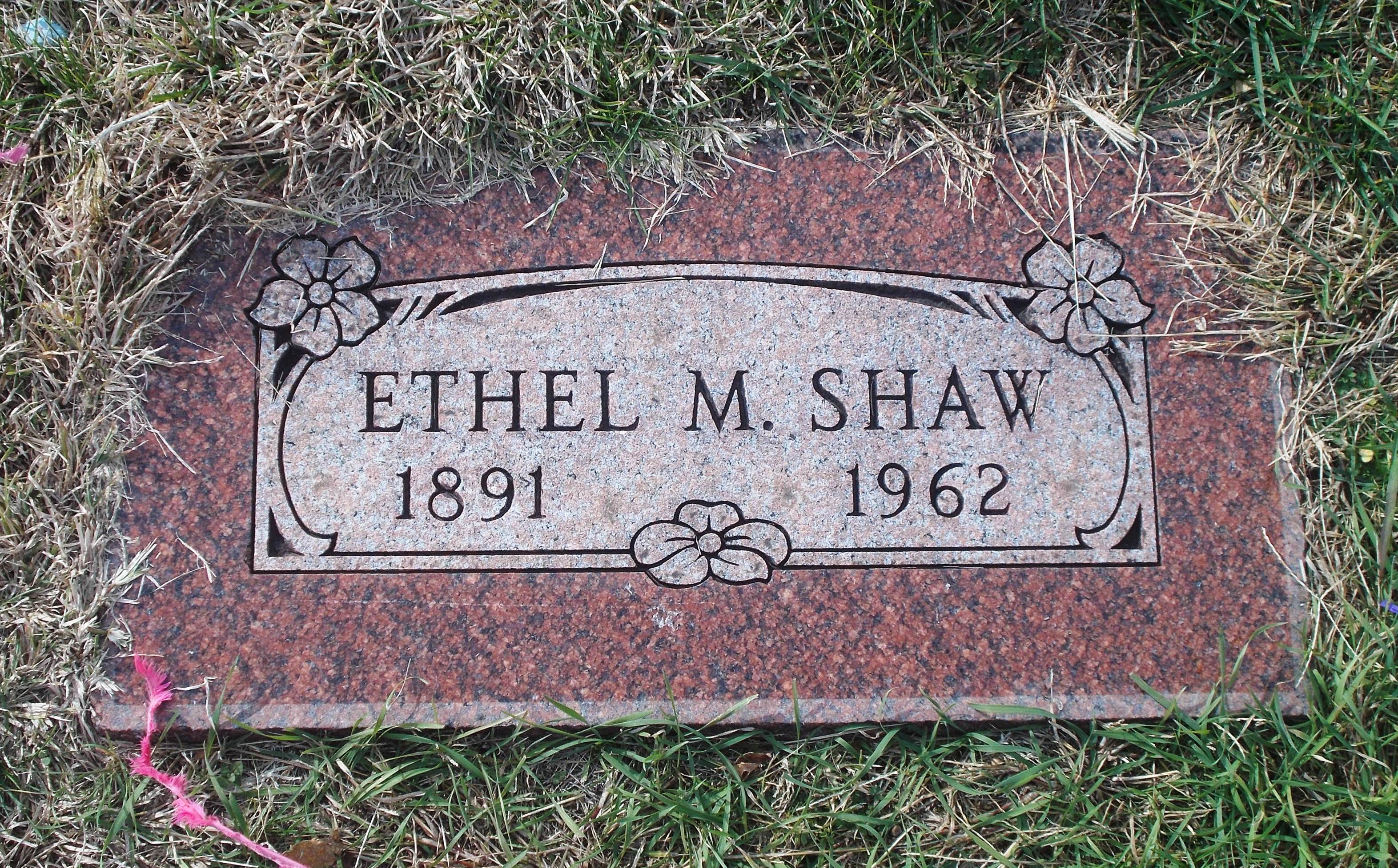 Ethel M Shaw