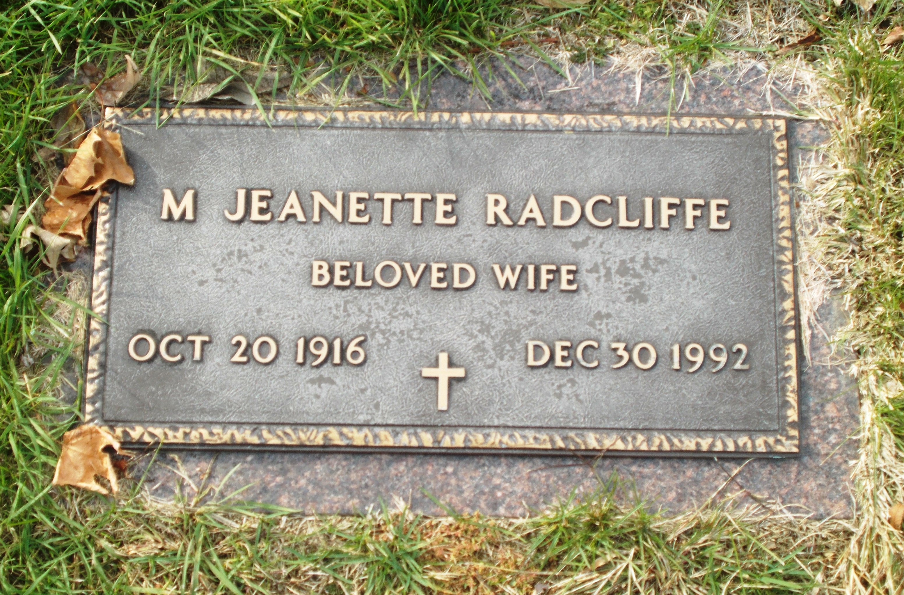 M Jeanette Radcliffe