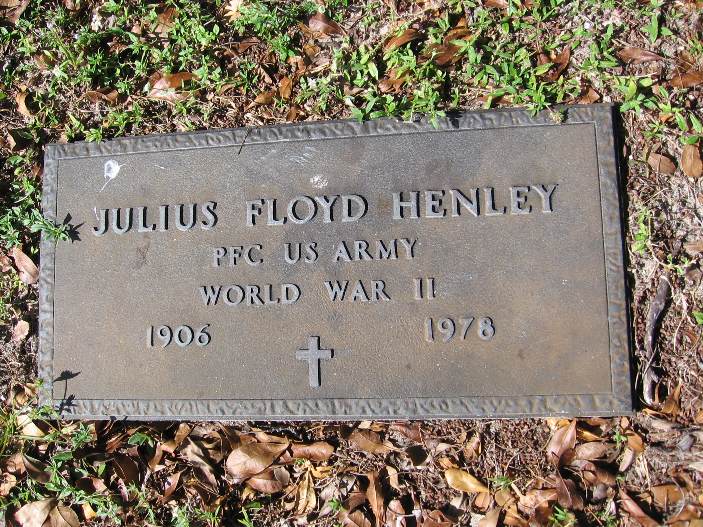 PFC Julius Floyd Henley