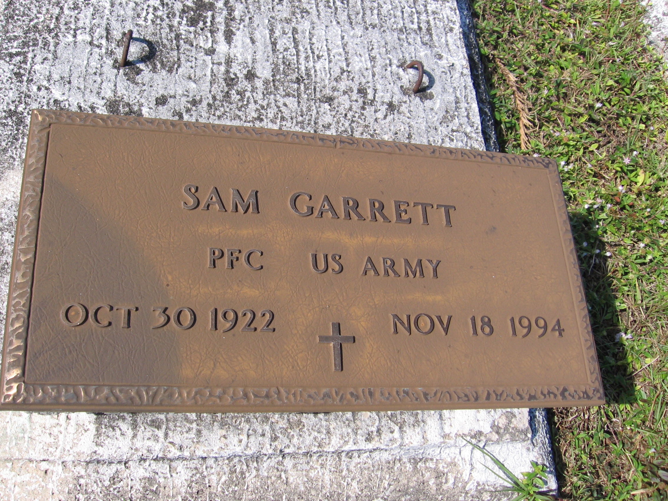 PFC Sam Garrett