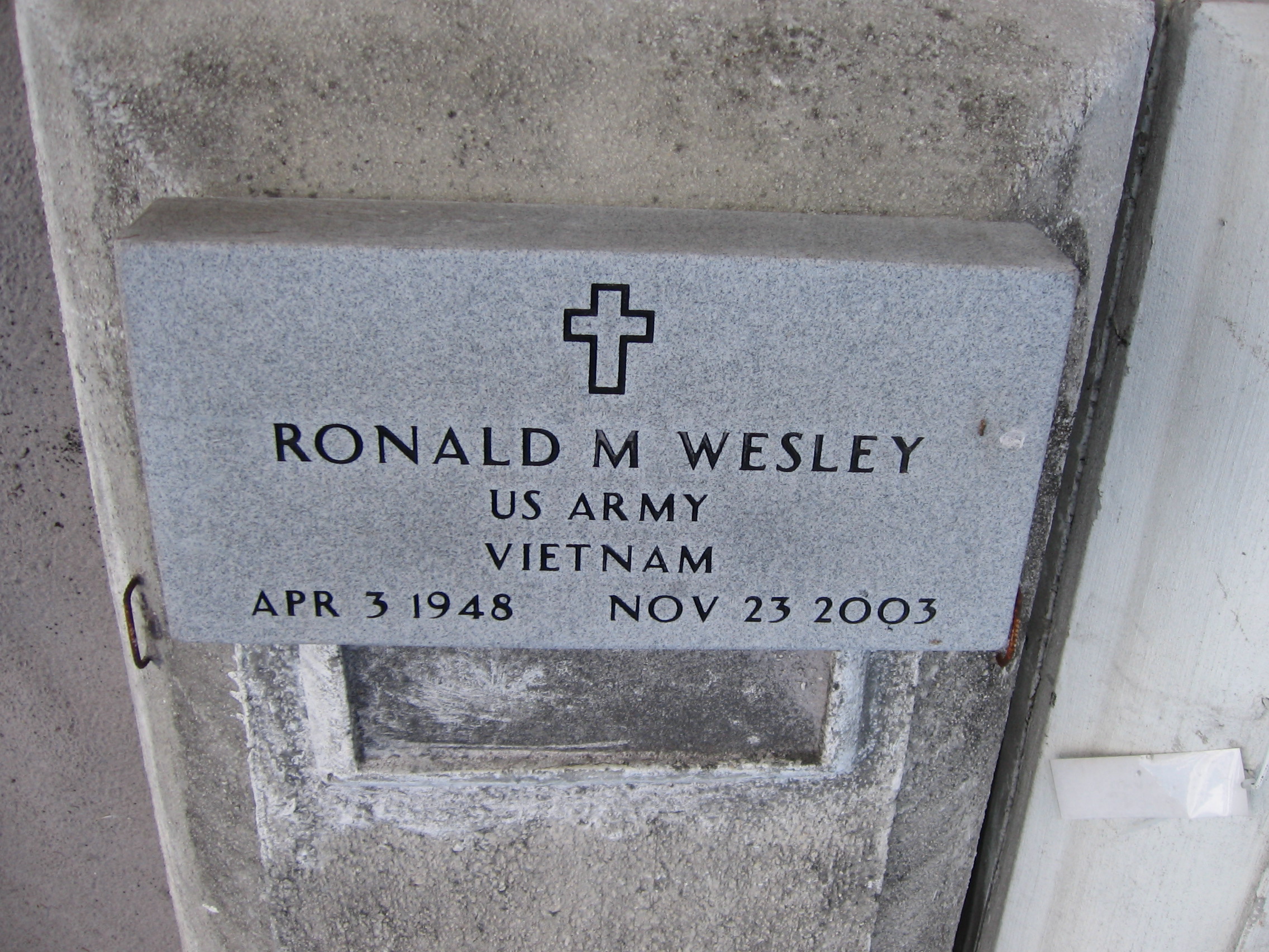 Ronald M Wesley