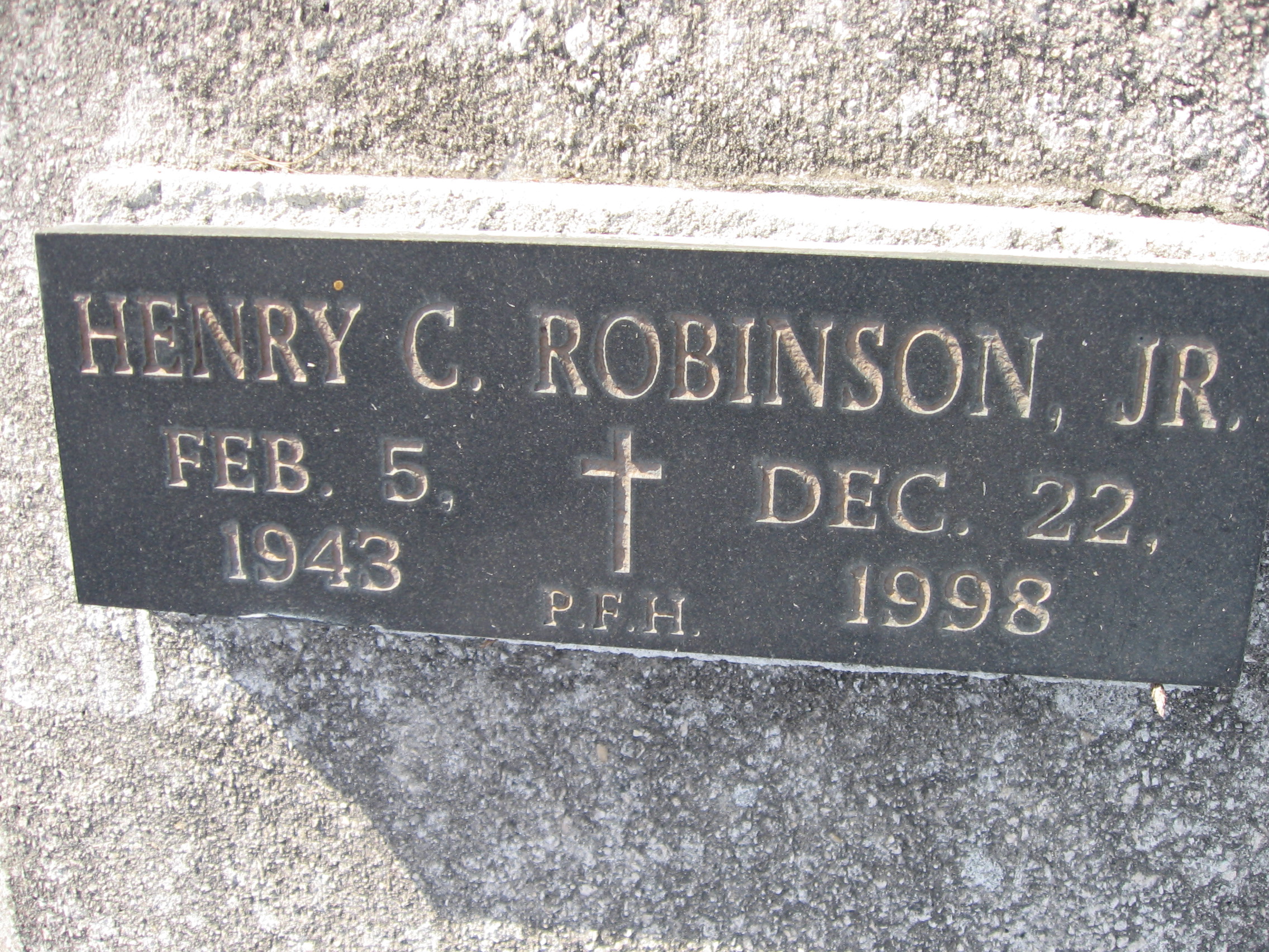 Henry C Robinson, Jr