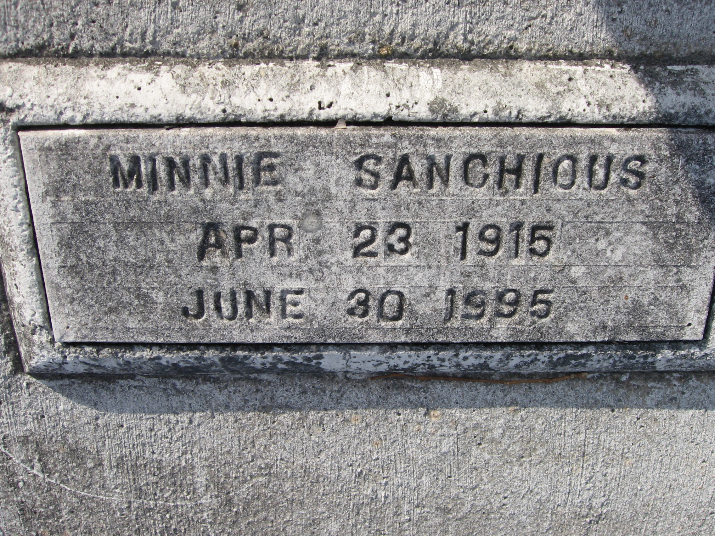 Minnie Sanchious
