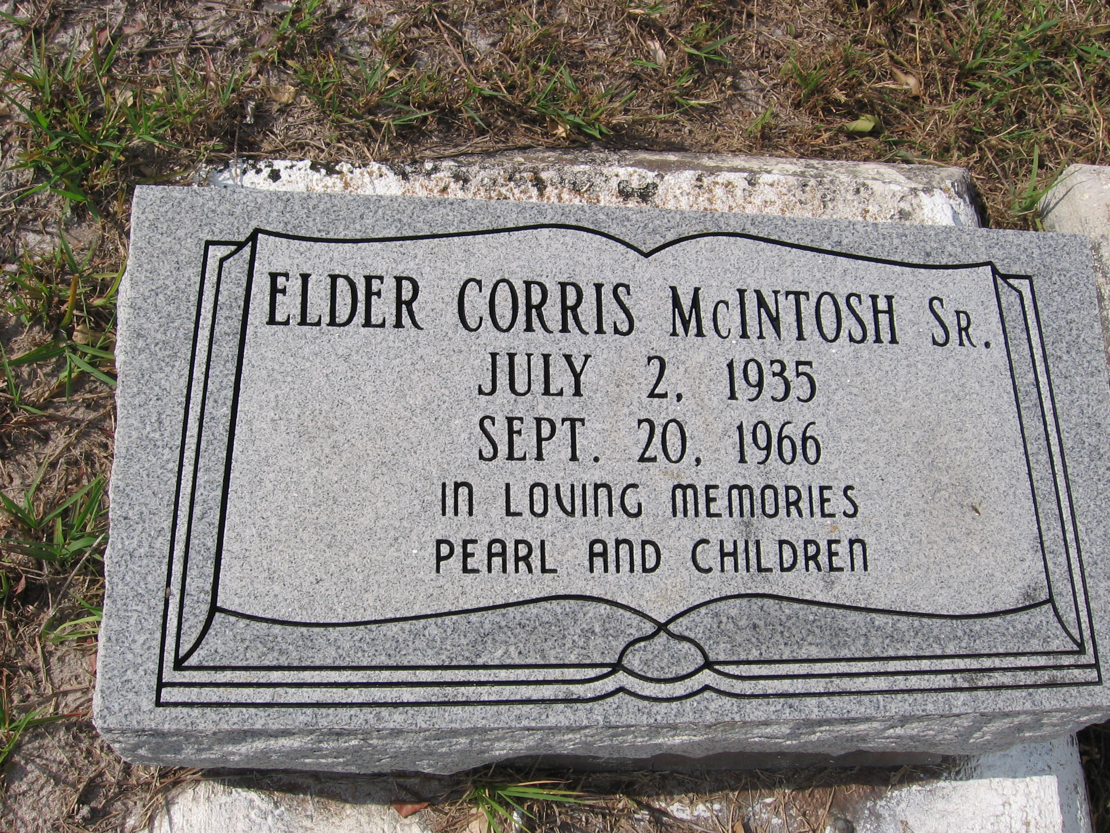 Elder Corris McIntosh, Sr